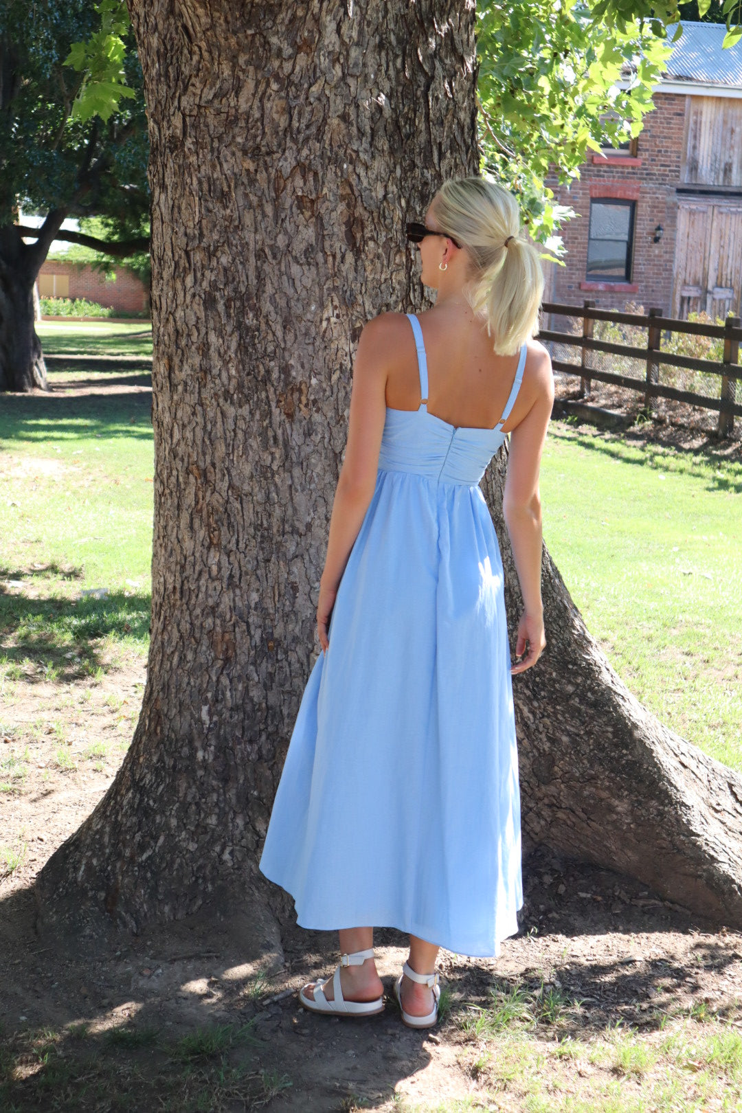 BLUEBELL BOW MIDI DRESS