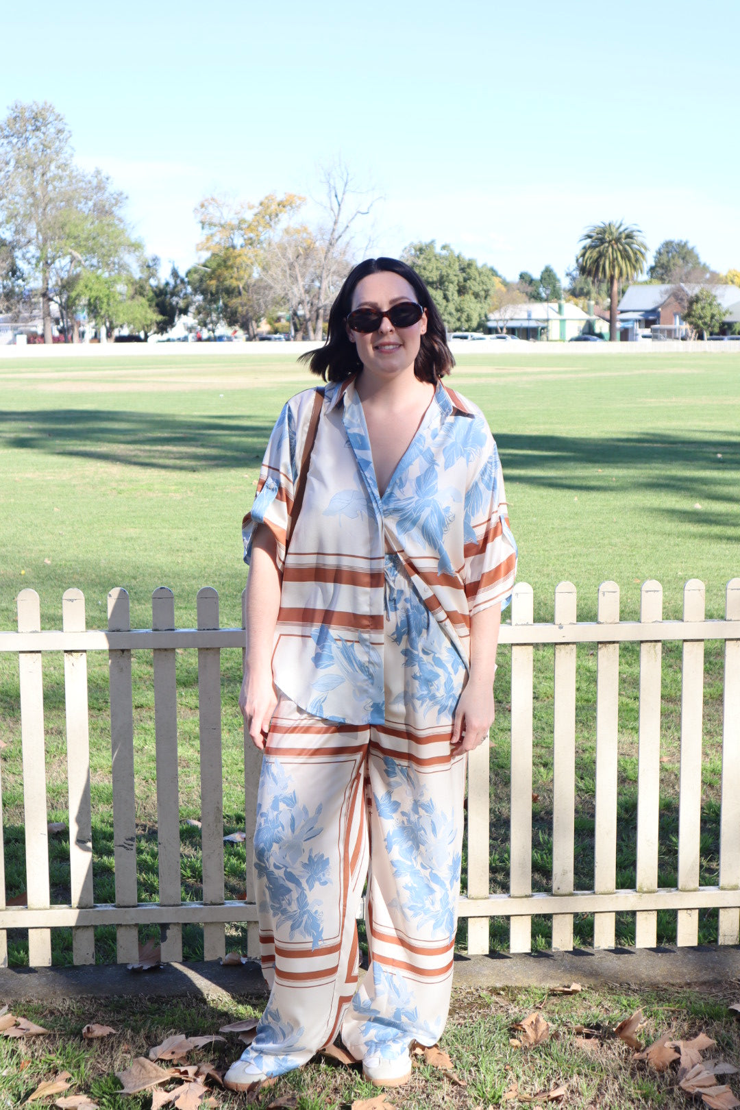 FREYA FLORAL STRIPE SHIRT